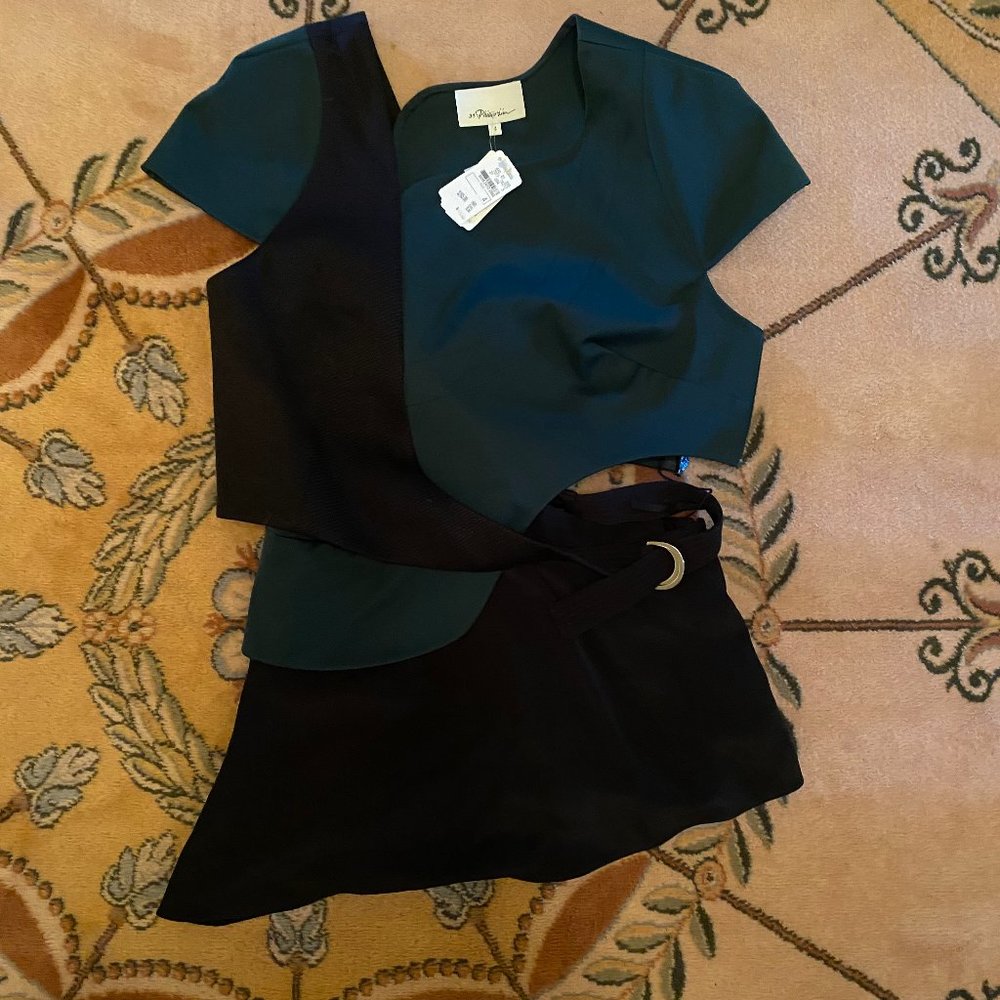 NWT 3.1 PHILLIP LIM Asymmetrical Cutout Top